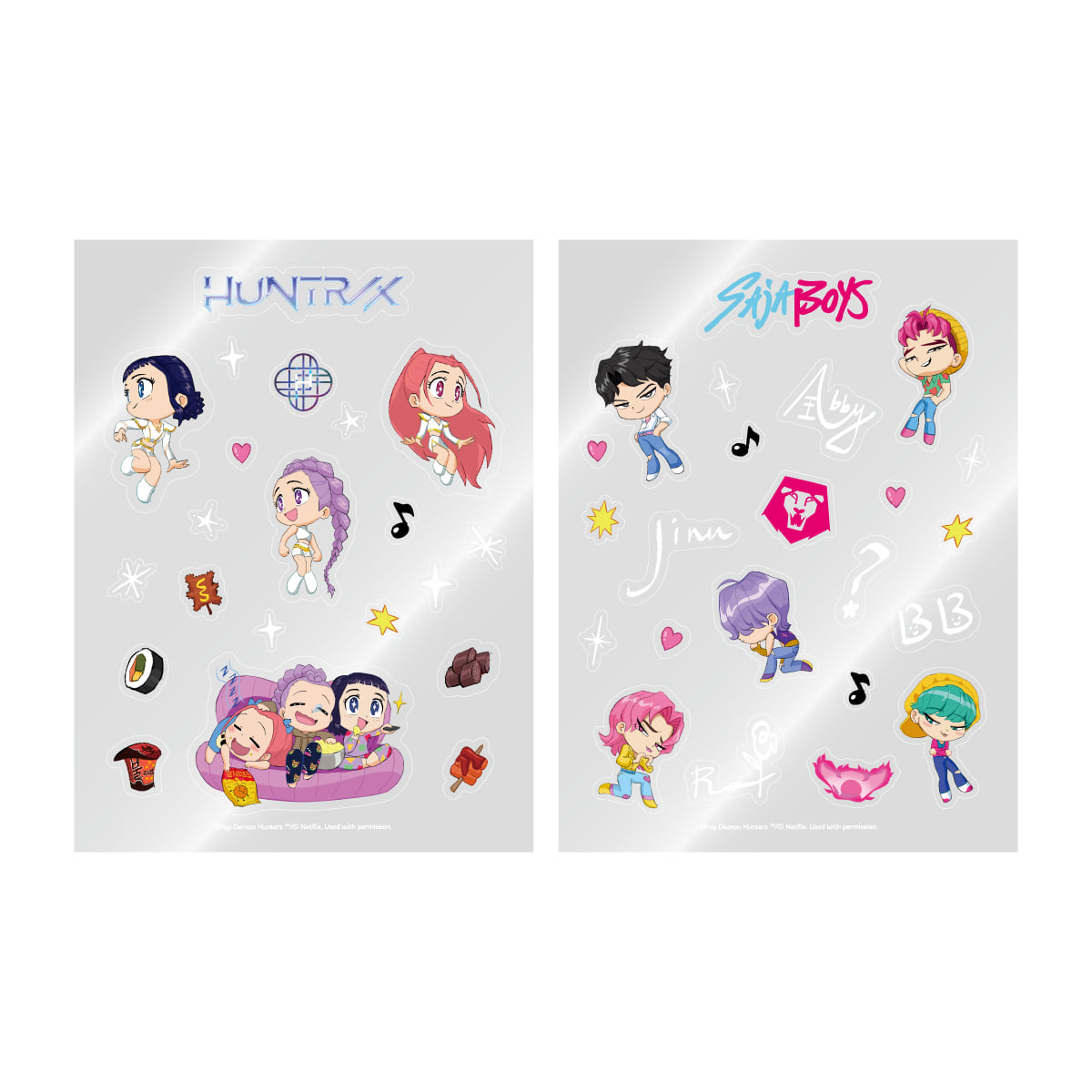 KPOP DEMON HUNTERS OFFICIAL LIGHT STICK DECO STICKER PACK (PRE-ORDER)
