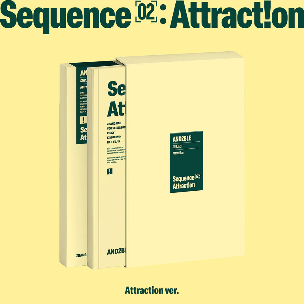 AND2BLE 2ND MINI ALBUM - SEQUENCE 02: ATTRACTION + WITHMUU PHOTOCARD (PRE-ORDER)