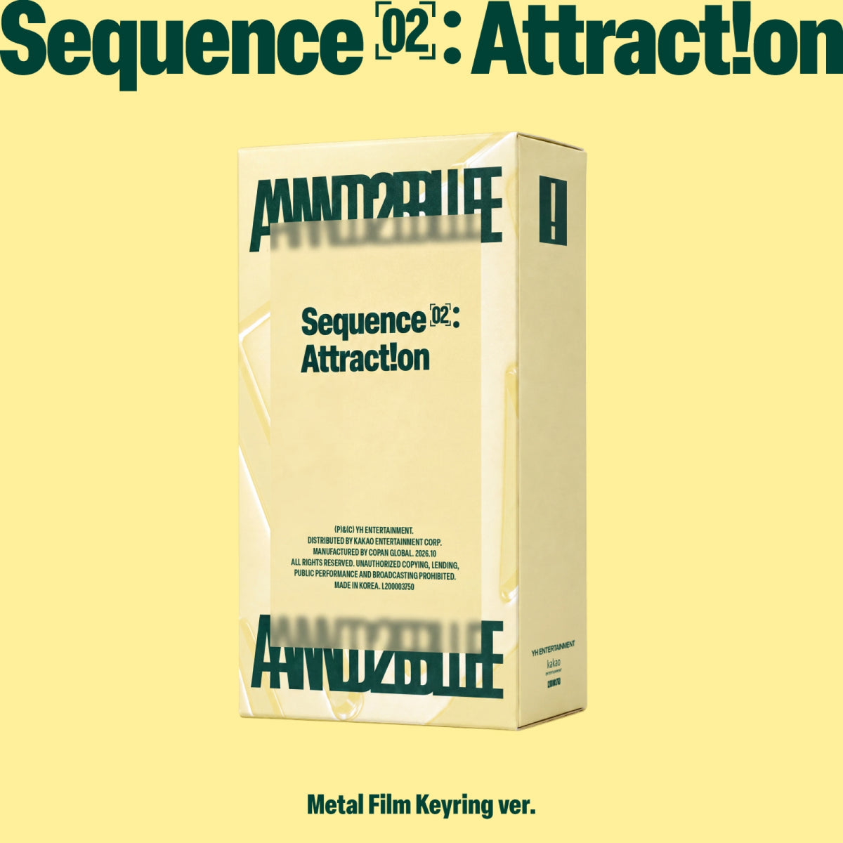 AND2BLE 2ND MINI ALBUM - SEQUENCE 02: ATTRACTION (METAL FILM KEYRING VER.) (PRE-ORDER)