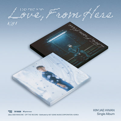 KIM JAE HWAN SINGLE ALBUM - LOVE, FROM HERE + APPLEMUSIC PHOTOCARD (PRE-ORDER)