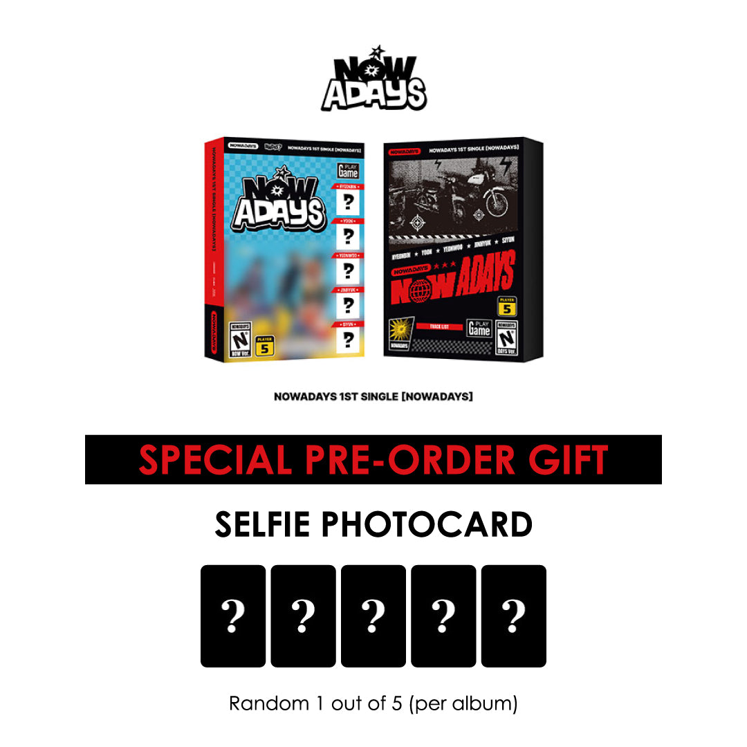 NOWADAYS 1ST SINGLE ALBUM - NOWADAYS + APPLEMUSIC PHOTOCARD