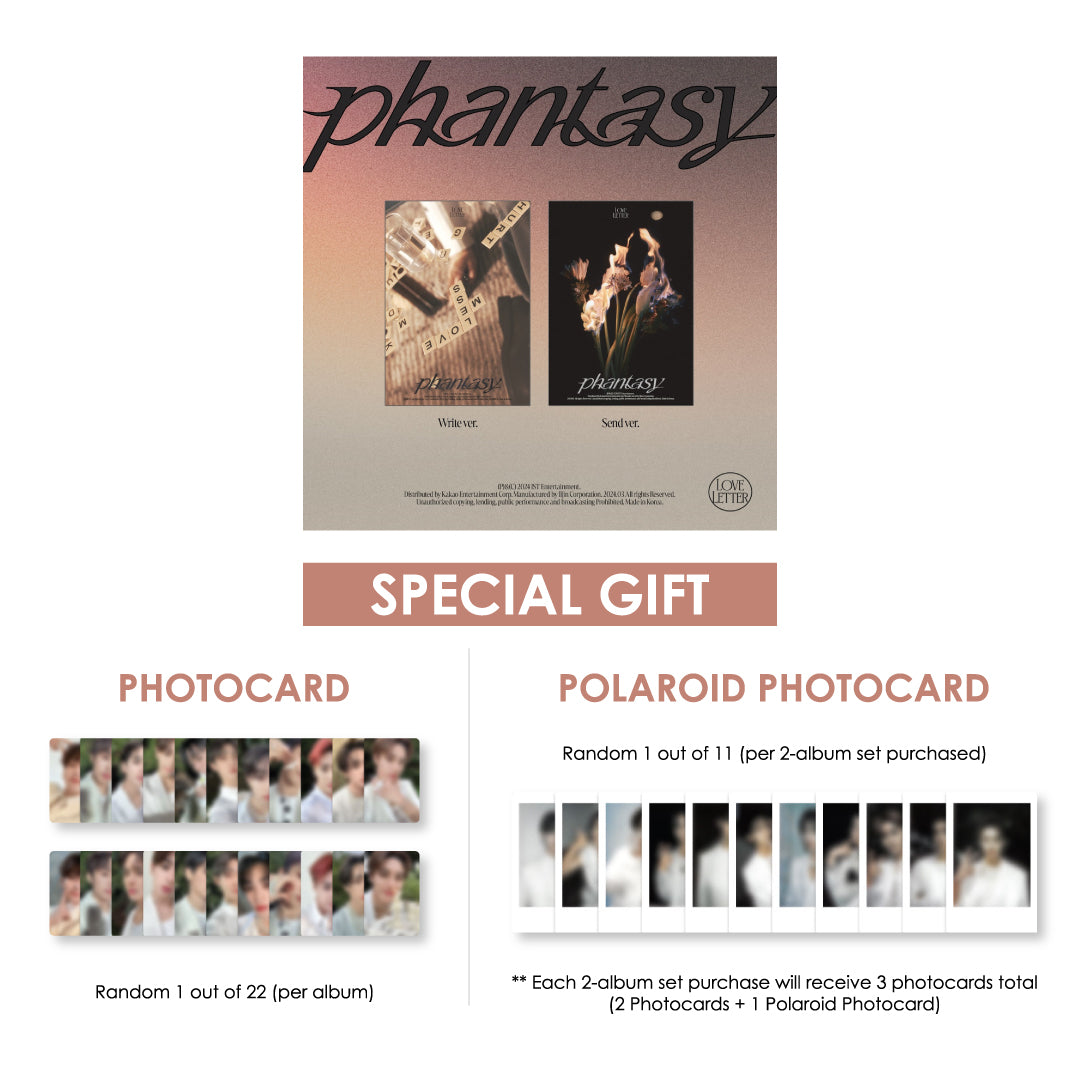 THE BOYZ 2ND ALBUM - PHANTASY_ PT.3 LOVE LETTER + WITHMUU PHOTOCARD (VER.3)