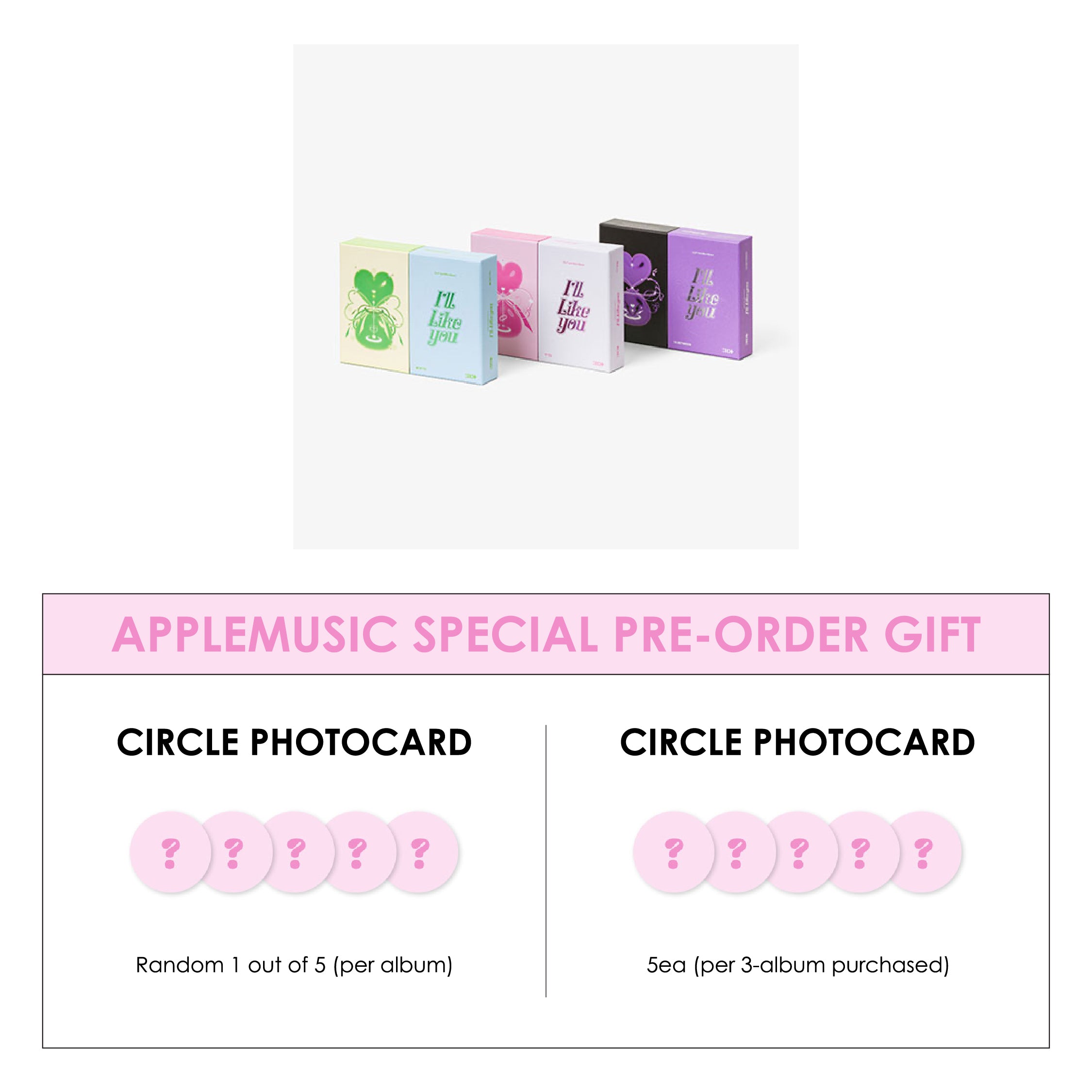 ILLIT 2ND MINI ALBUM - I'LL LIKE YOU + APPLEMUSIC PHOTOCARD