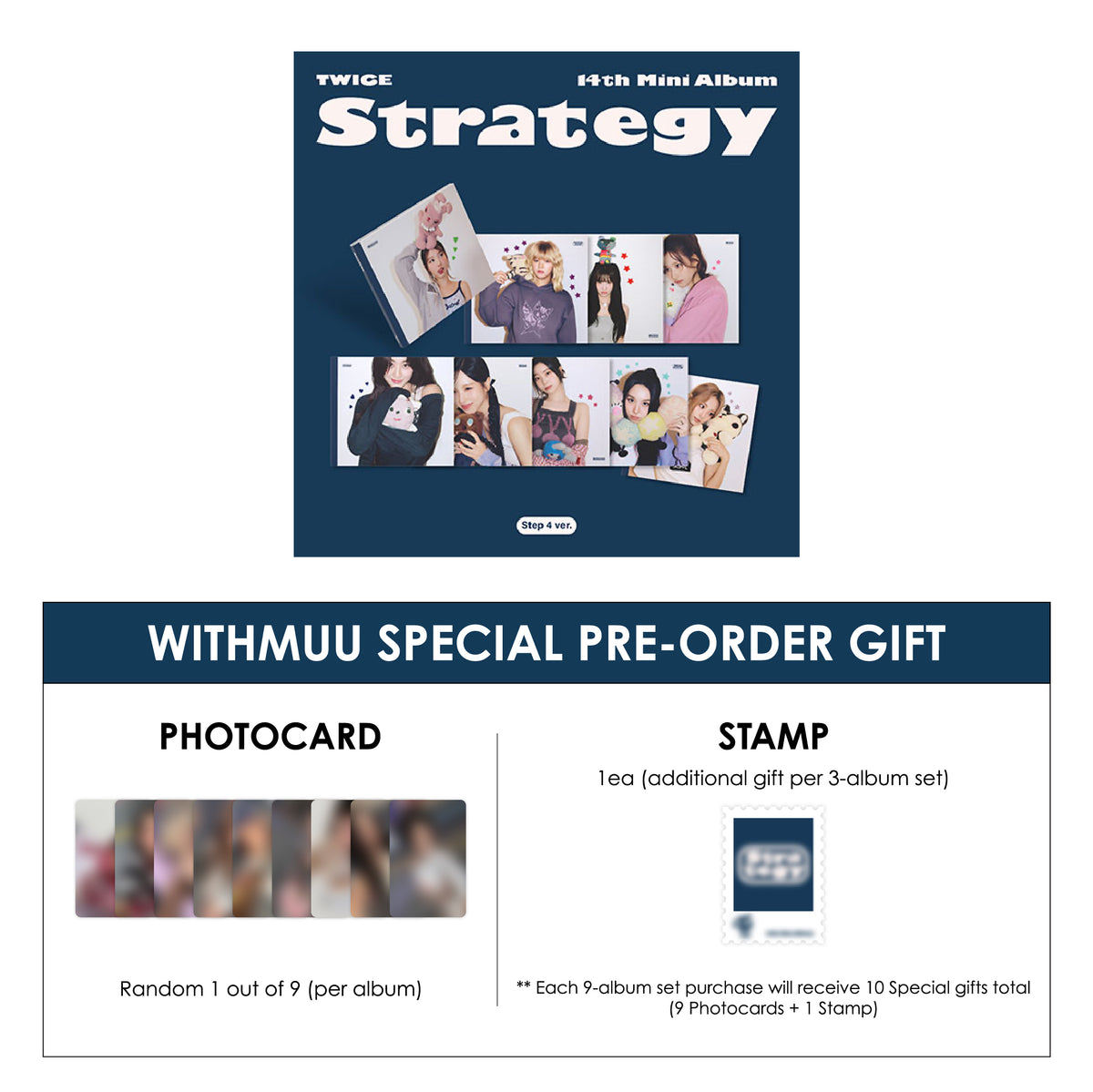 TWICE 14TH MINI ALBUM - STRATEGY (STEP 4 VER.) + WITHMUU SPECIAL 