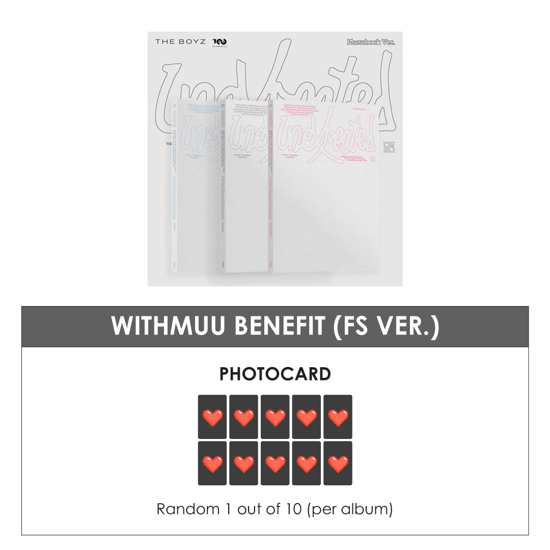 THE BOYZ 3RD ALBUM - UNEXPECTED (PHOTOBOOK VER.) + WITHMUU PHOTOCARD (FS VER.)