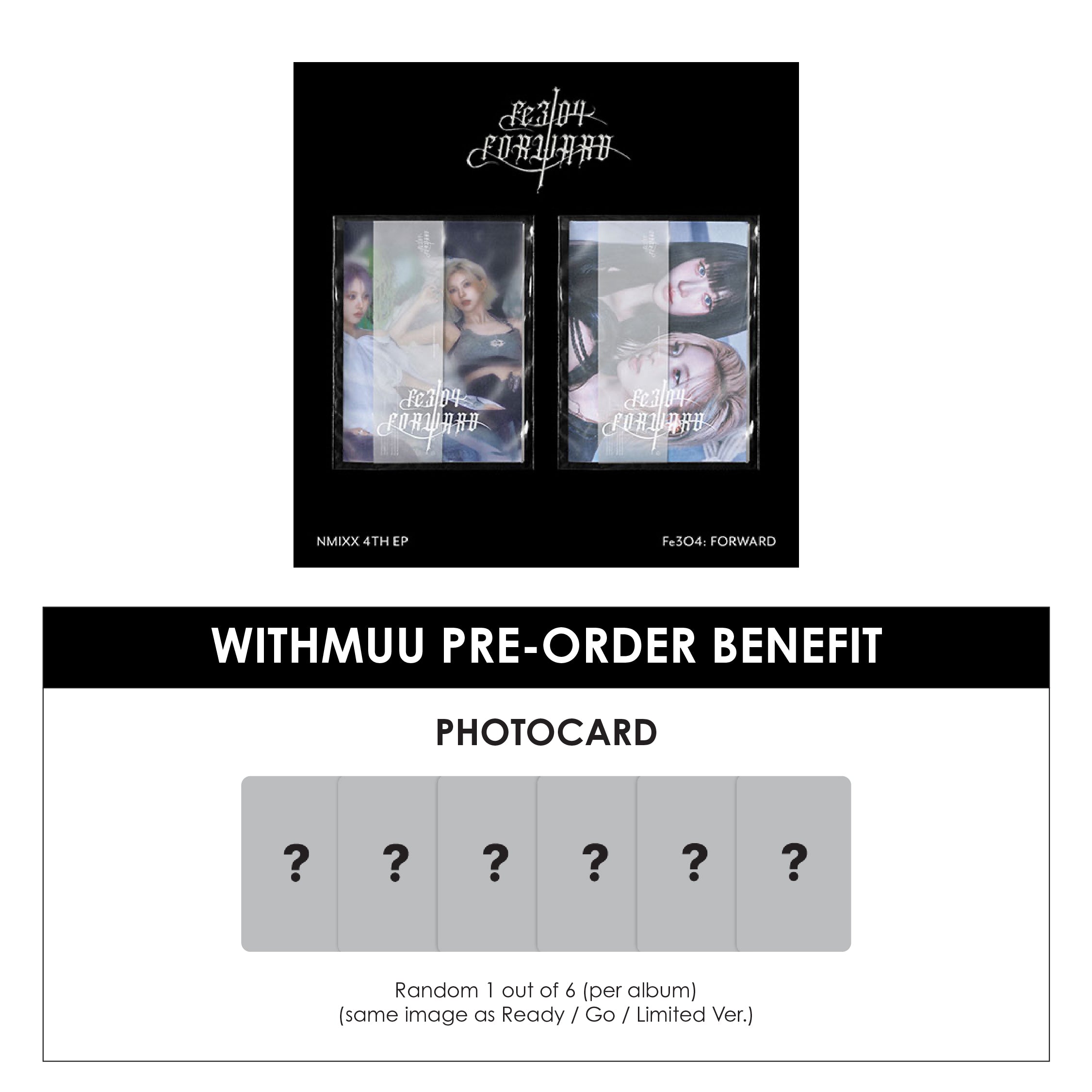 NMIXX 4TH EP ALBUM - FE3O4: FORWARD + WITHMUU PHOTOCARD