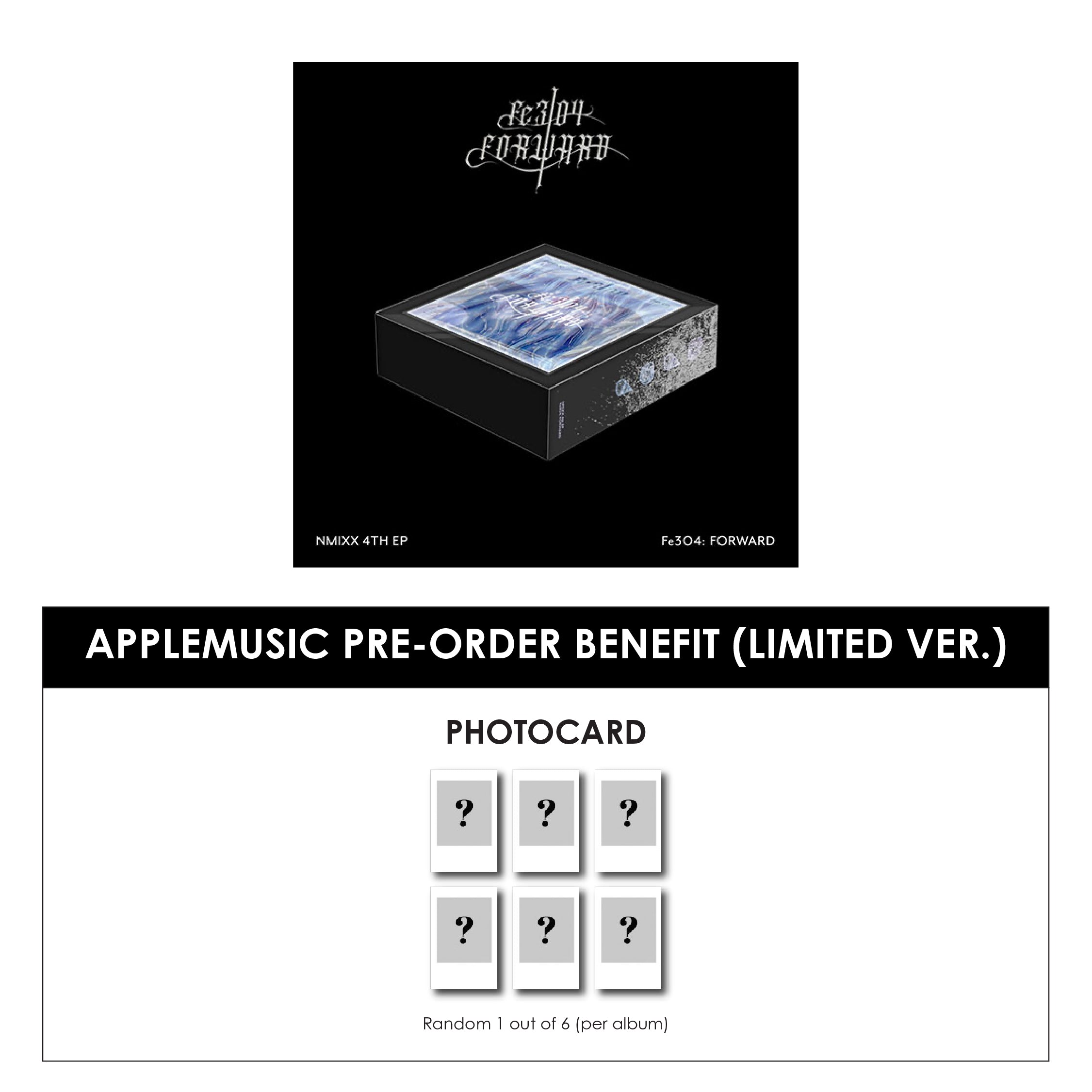 NMIXX 4TH EP ALBUM - FE3O4: FORWARD (LIMITED VER.) + APPLEMUSIC POLAROID PHOTOCARD (PRE-ORDER)
