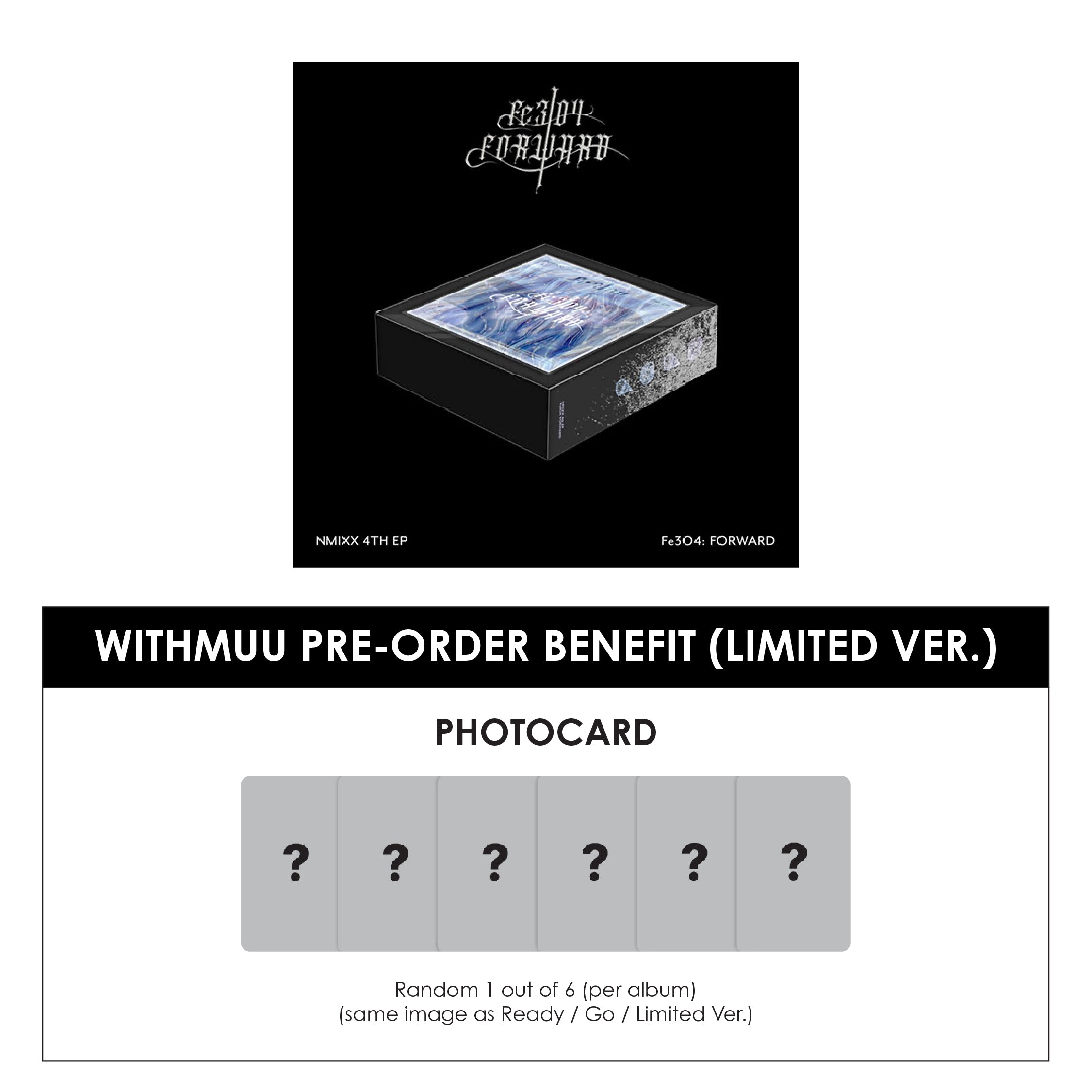 NMIXX 4TH EP ALBUM - FE3O4: FORWARD (LIMITED VER.) + WITHMUU PHOTOCARD (PRE-ORDER)