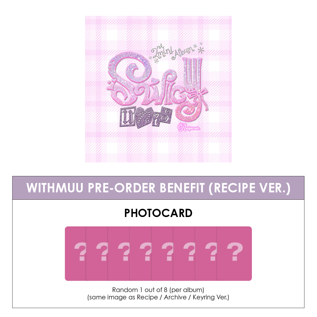UNIS 2ND MINI ALBUM - SWICY (RECIPE VER.) + WITHMUU PHOTOCARD (PRE-ORDER)