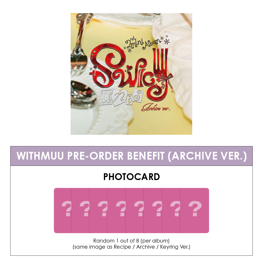 UNIS 2ND MINI ALBUM - SWICY (ARCHIVE VER.) + WITHMUU PHOTOCARD (PRE-ORDER)