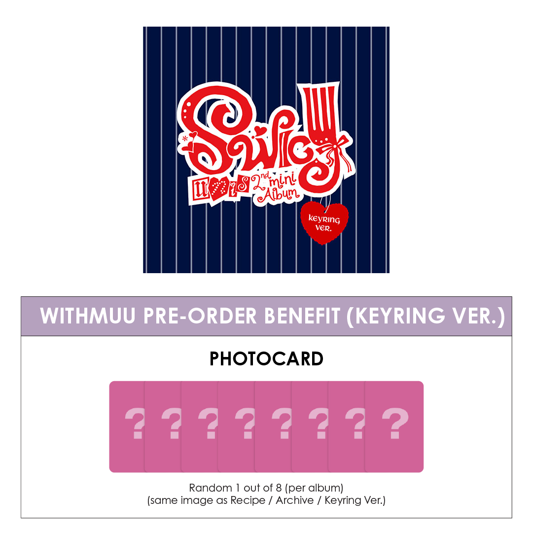 UNIS 2ND MINI ALBUM - SWICY (KEYRING VER.) + WITHMUU PHOTOCARD