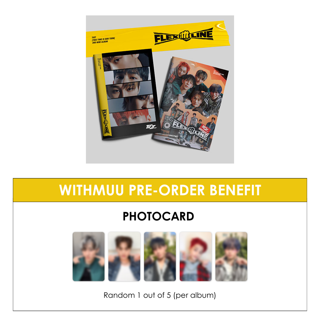TIOT 3RD MINI ALBUM - FLEX LINE (PHOTOBOOK VER.) + WITHMUU PHOTOCARD