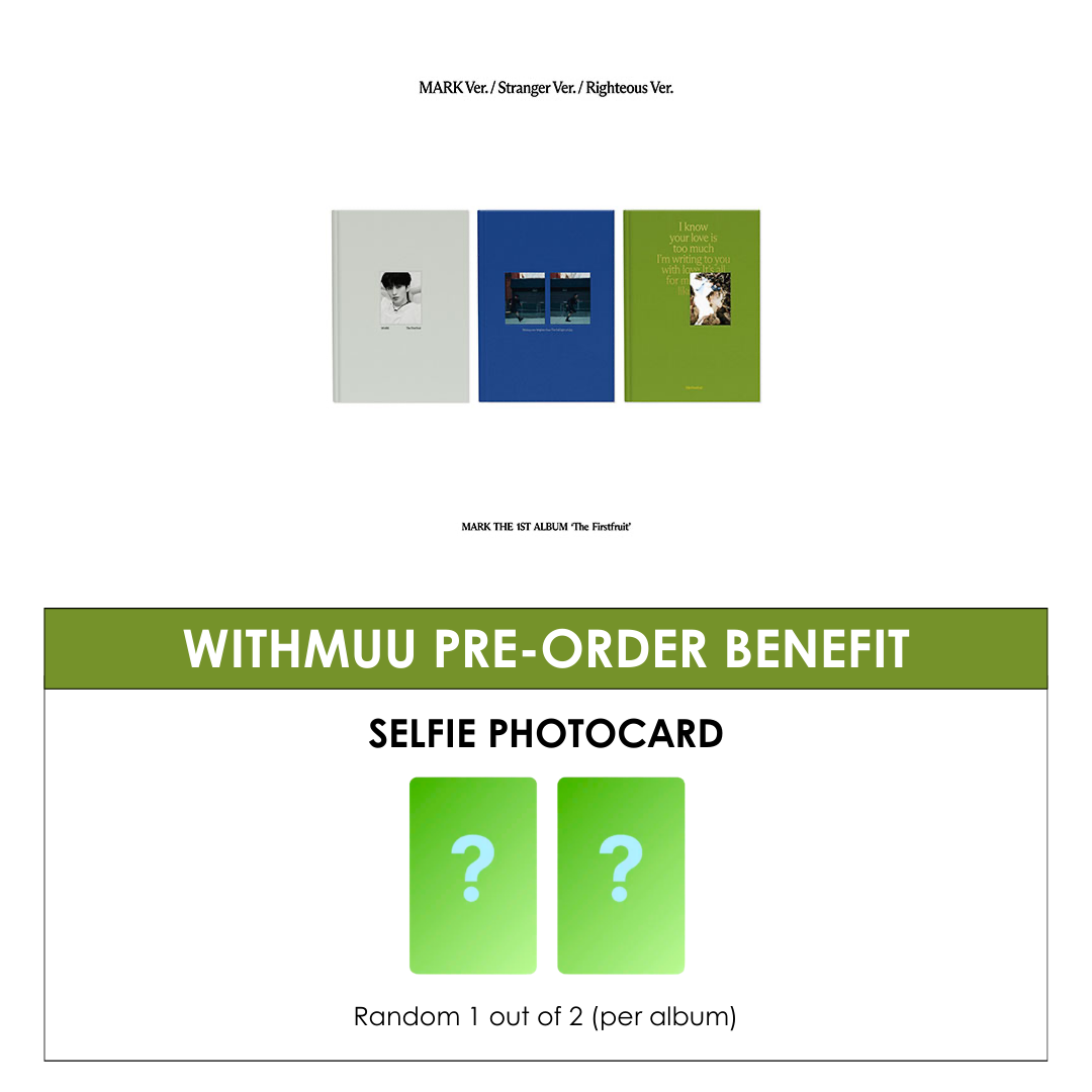 MARK 1ST ALBUM - THE FIRSTFRUIT (PHOTOBOOK VER.) + WITHMUU PHOTOCARD