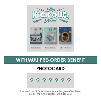 KICKFLIP 2ND MINI ALBUM - KICK OUT, FLIP NOW! + WITHMUU PHOTOCARD
