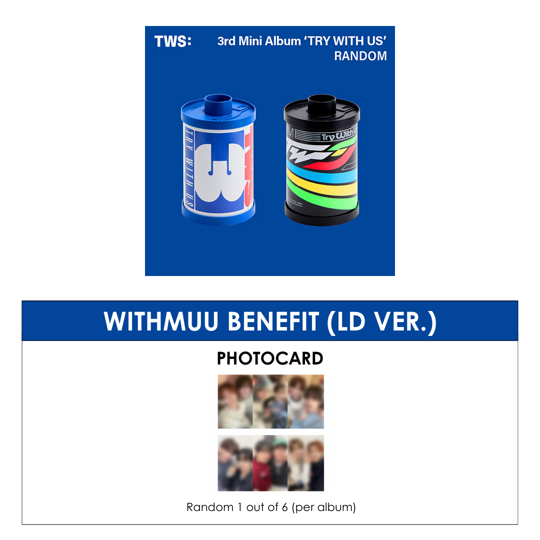 TWS 3RD MINI ALBUM - TRY WITH US + WITHMUU PHOTOCARD (LD VER.) (PRE-ORDER)