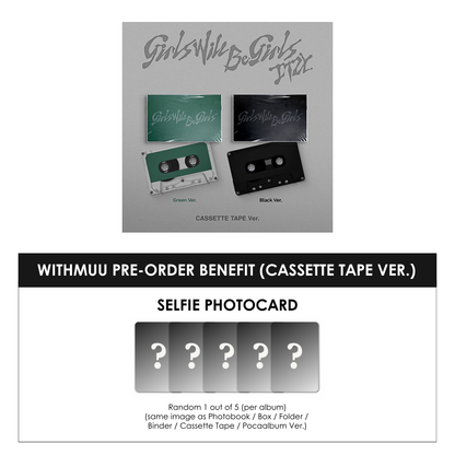ITZY ALBUM - GIRLS WILL BE GIRLS (CASSETTE TAPE VER.) + WITHMUU PHOTOCARD (PRE-ORDER)