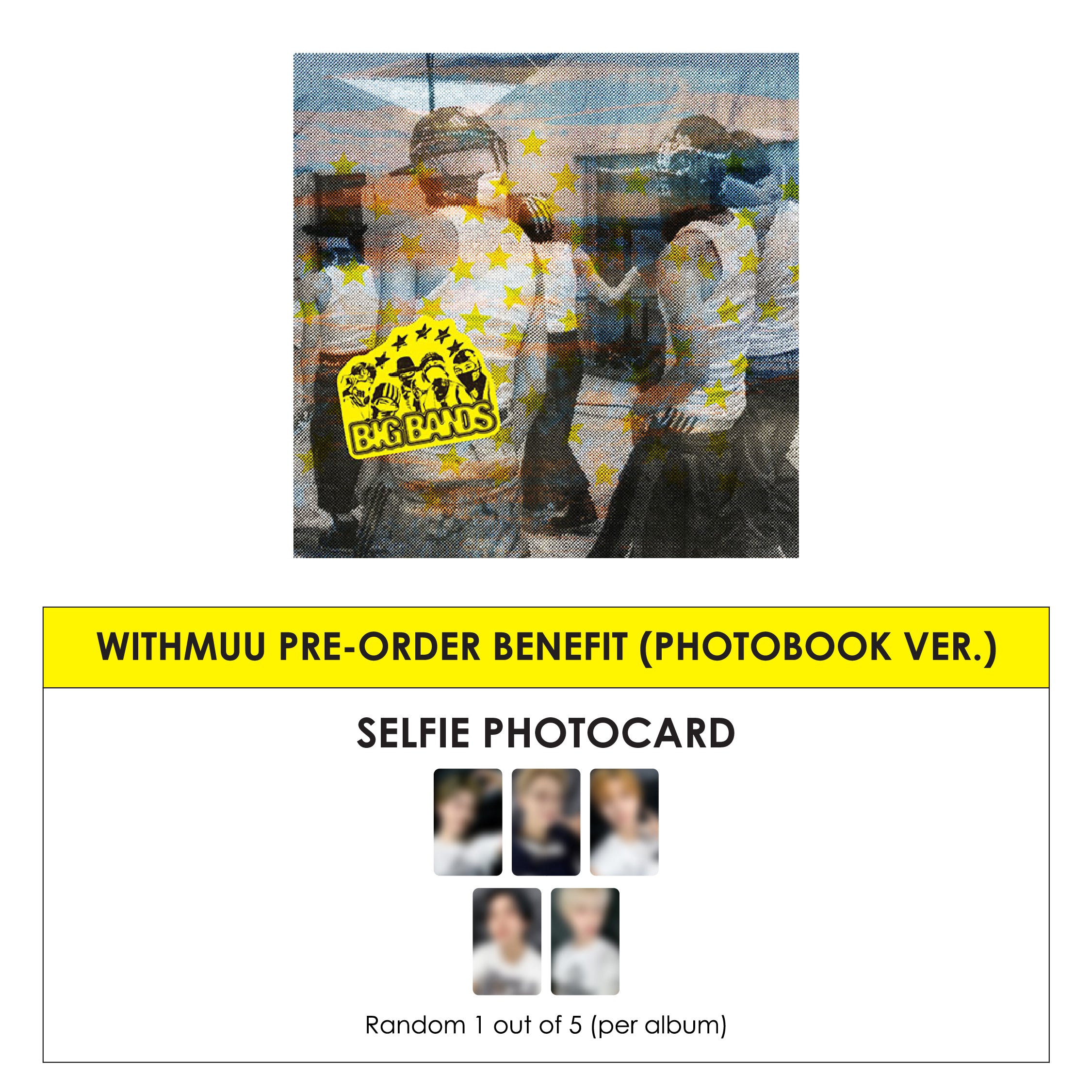 WAYV 7TH MINI ALBUM - BIG BANDS (PHOTOBOOK VER.) + WITHMUU PHOTOCARD (PRE-ORDER)