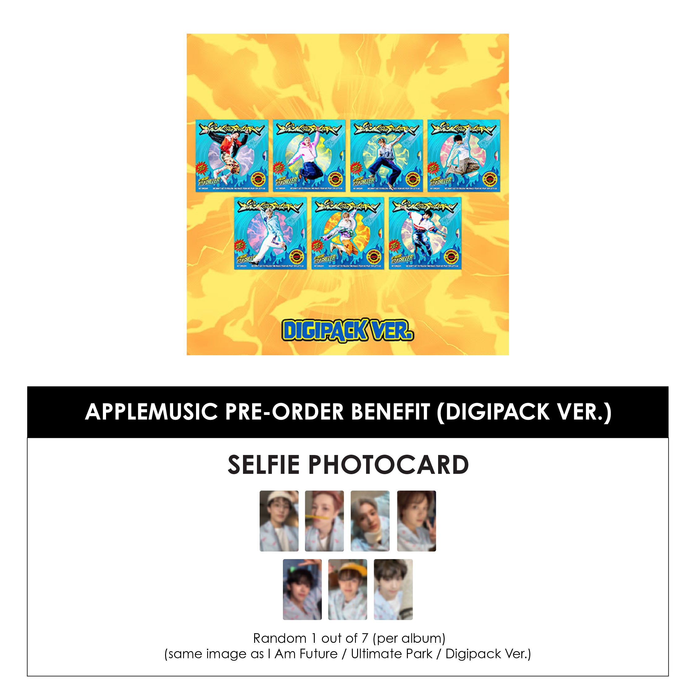 NCT DREAM 5TH ALBUM - GO BACK TO THE FUTURE (DIGIPACK VER.) + APPLEMUSIC PHOTOCARD (PRE-ORDER)