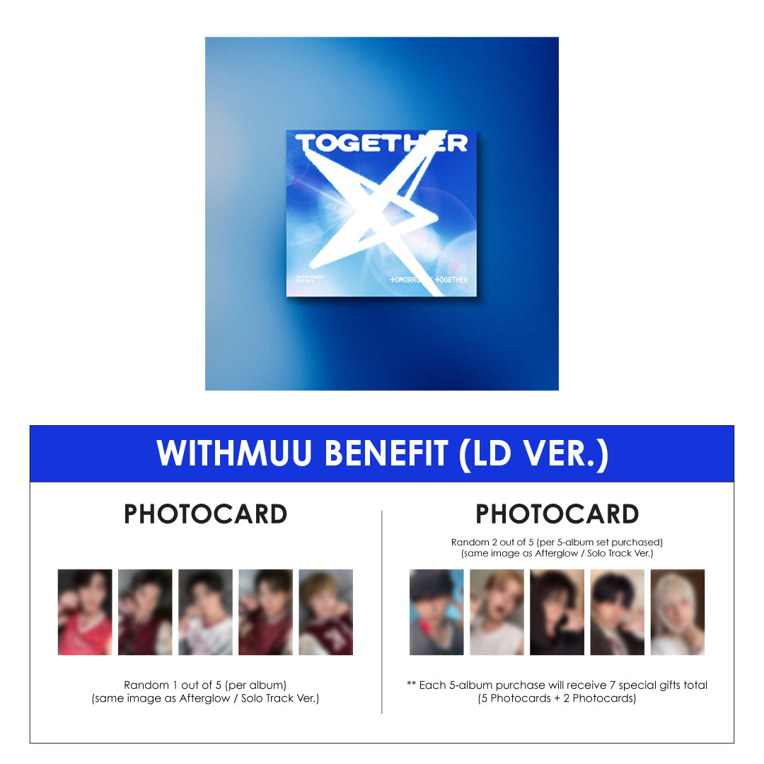 TXT 4TH ALBUM - THE STAR CHAPTER: TOGETHER (SOLO TRACK VER.) + WITHMUU PHOTOCARD (LD VER.) (PRE-ORDER)