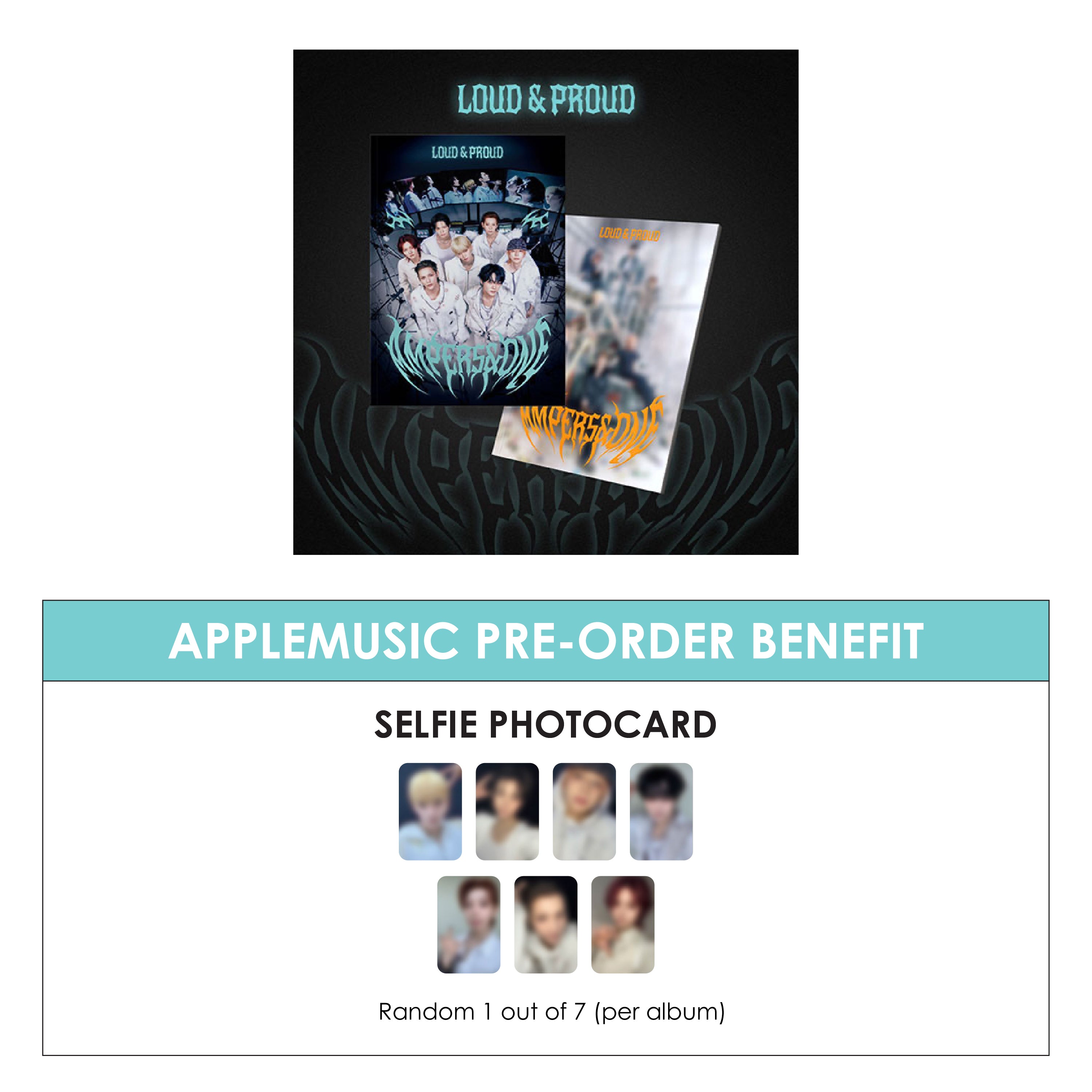 AMPERS&ONE 3RD MINI ALBUM - LOUD & PROUD + APPLEMUSIC PHOTOCARD (PRE-ORDER)