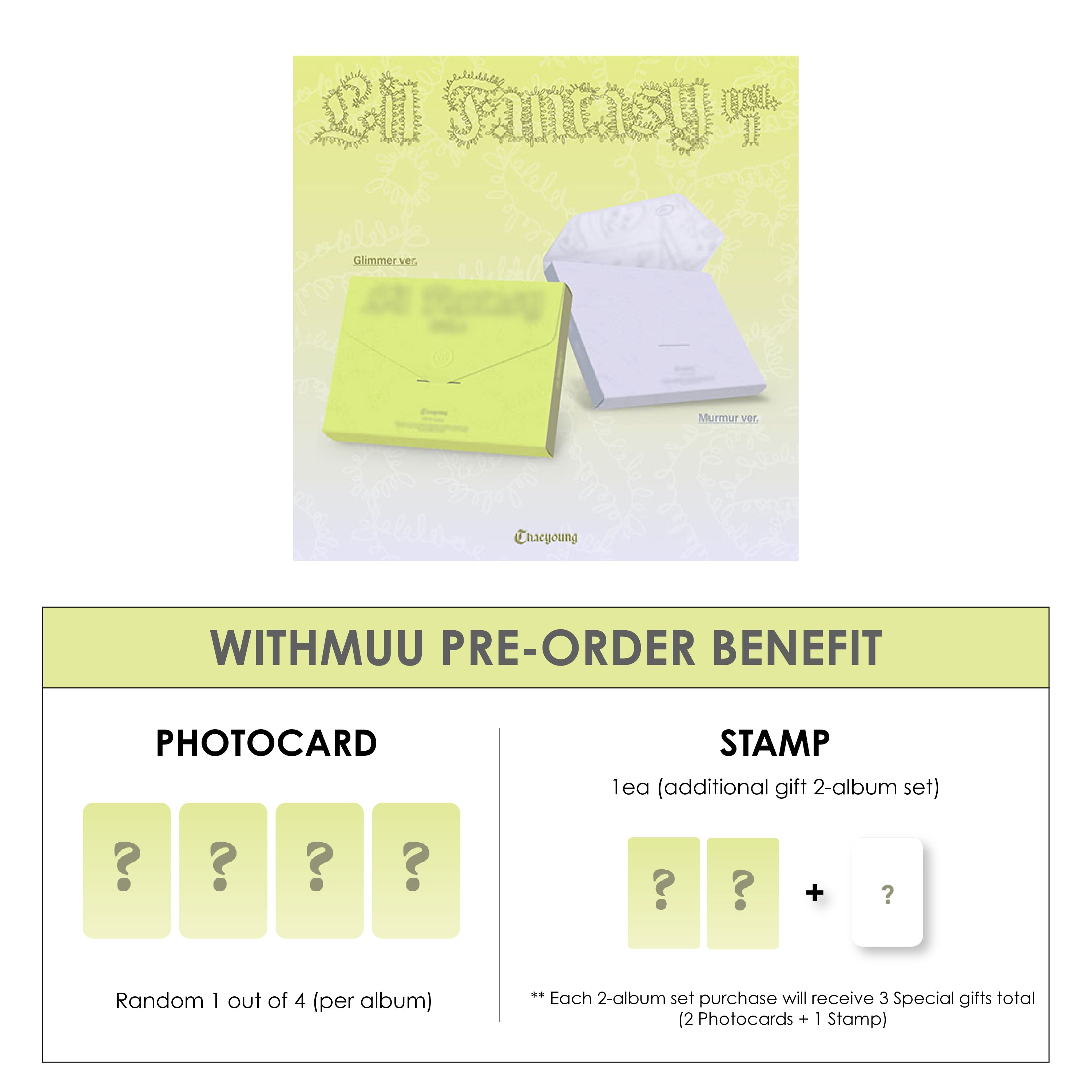 CHAEYOUNG 1ST ALBUM - LIL FANTASY VOL.1 + WITHMUU PHOTOCARD + STAMP (PRE-ORDER)