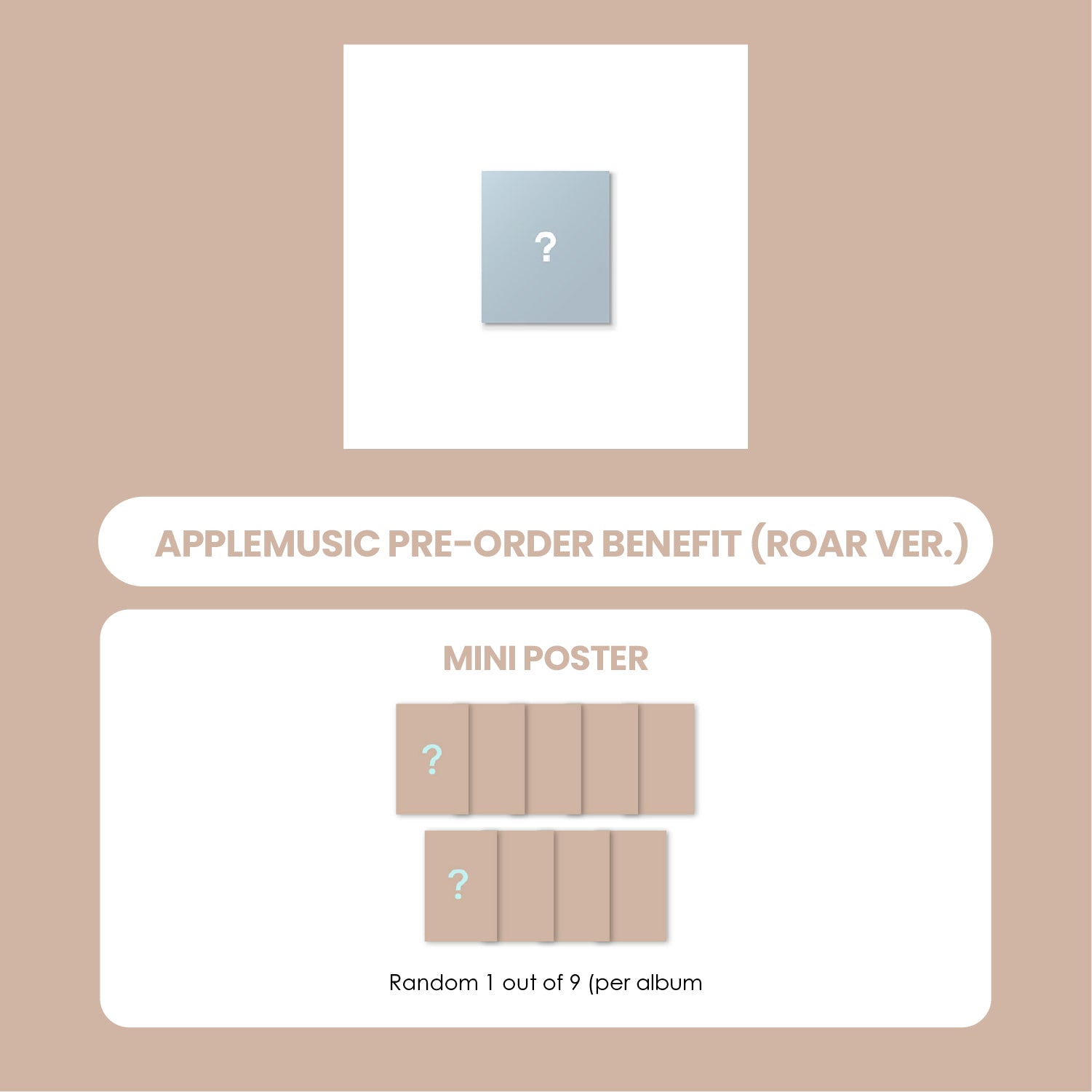 &TEAM 1ST MINI ALBUM - BACK TO LIFE (ROAR VER.) + APPLEMUSIC MINI POSTER (PRE-ORDER)
