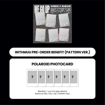 BABYMONSTER 2ND MINI ALBUM - WE GO UP (PATTERN VER.) + WITHMUU PHOTOCARD (PRE-ORDER)