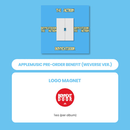 BOYNEXTDOOR 5TH EP ALBUM - THE ACTION (WEVERSE ALBUMS VER.) + APPLEMUSIC LOGO MAGNET (PRE-ORDER)