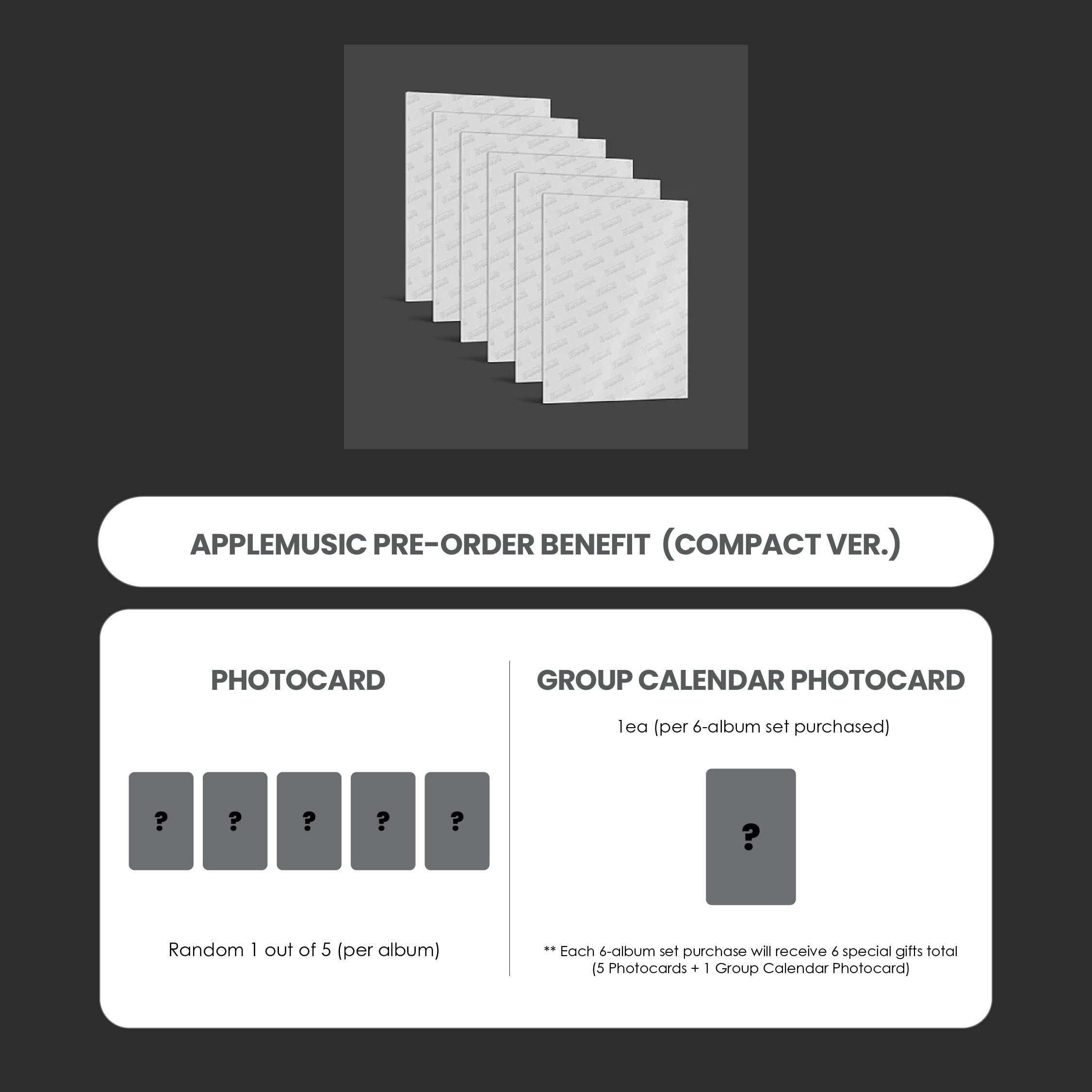 LE SSERAFIM 1ST SINGLE ALBUM - SPAGHETTI (COMPACT VER.) + APPLEMUSIC PHOTOCARD (PRE-ORDER)