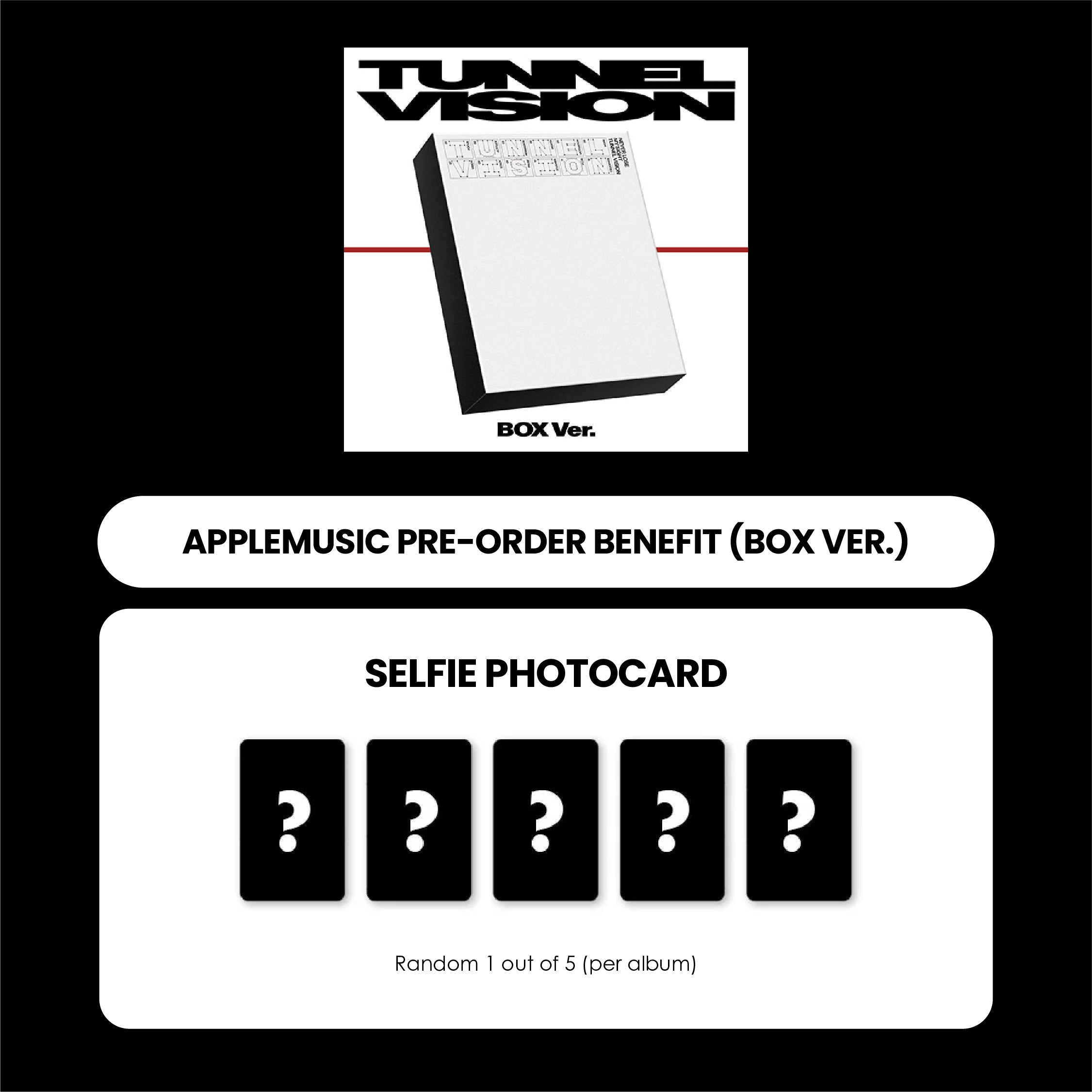 ITZY ALBUM - TUNNEL VISION (BOX VER.) + APPLEMUSIC PHOTOCARD (PRE-ORDER)