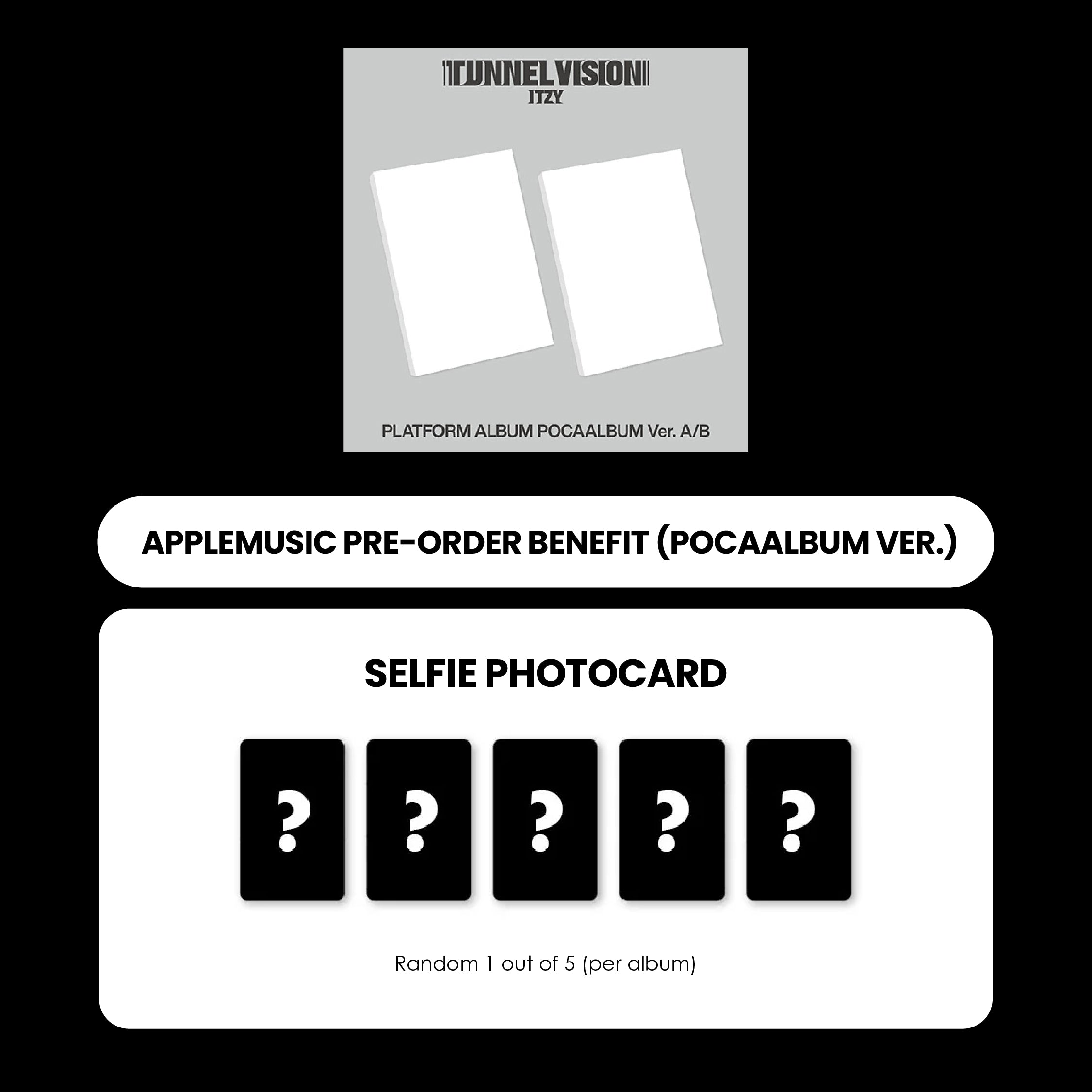 ITZY ALBUM - TUNNEL VISION (POCAALBUM VER.) + APPLEMUSIC PHOTOCARD (PRE-ORDER)