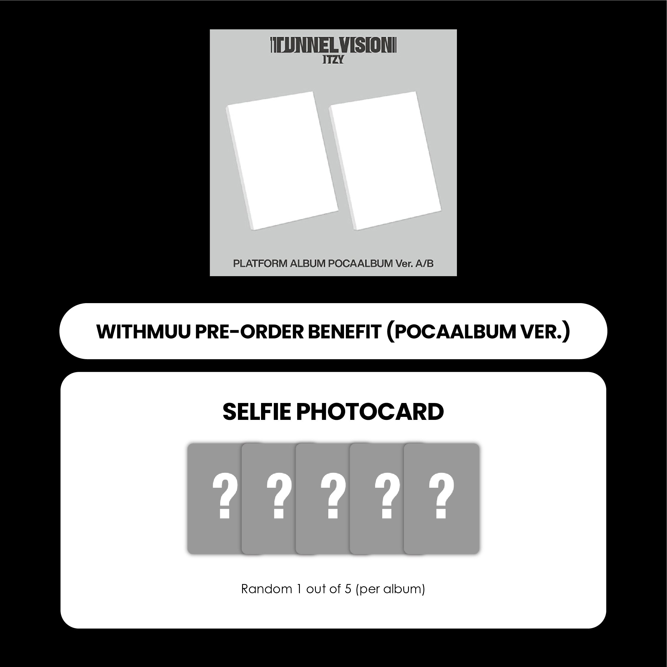 ITZY ALBUM - TUNNEL VISION (POCAALBUM VER.) + WITHMUU PHOTOCARD (PRE-ORDER)
