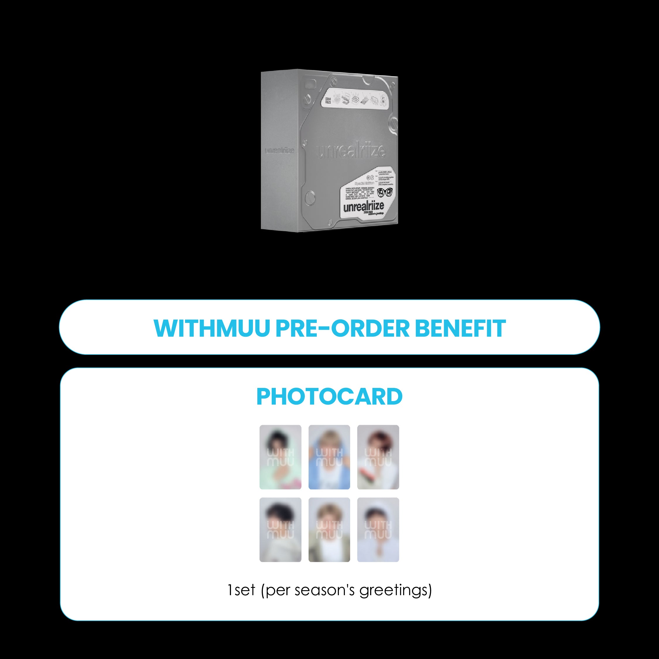 RIIZE 2026 SEASON'S GREETINGS (SPECIAL EDITION) + WITHMUU PHOTOCARD (PRE-ORDER)