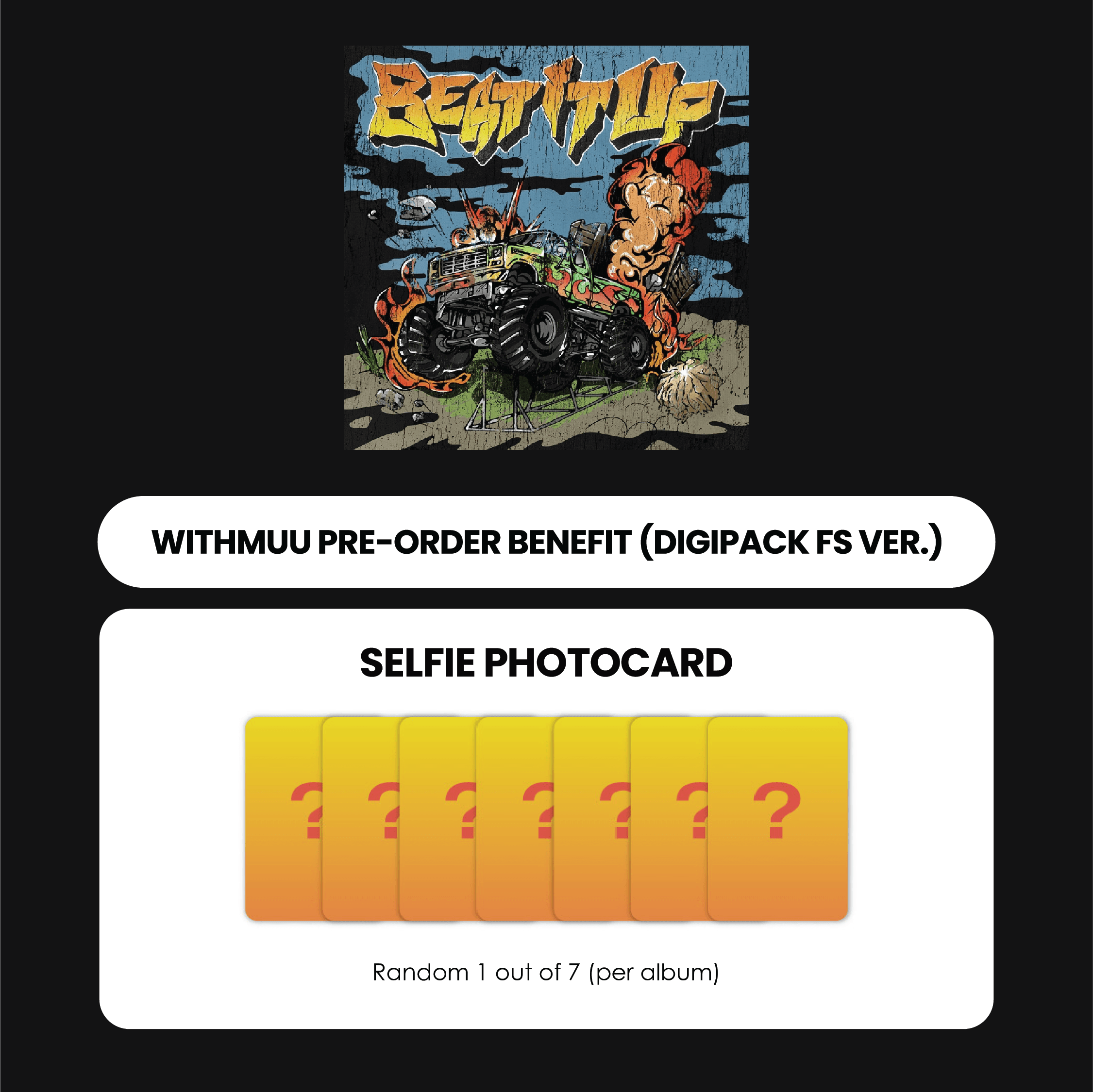 NCT DREAM 6TH MINI ALBUM - BEAT IT UP (DIGIPACK VER.) + WITHMUU PHOTOCARD (FS VER.) (PRE-ORDER)