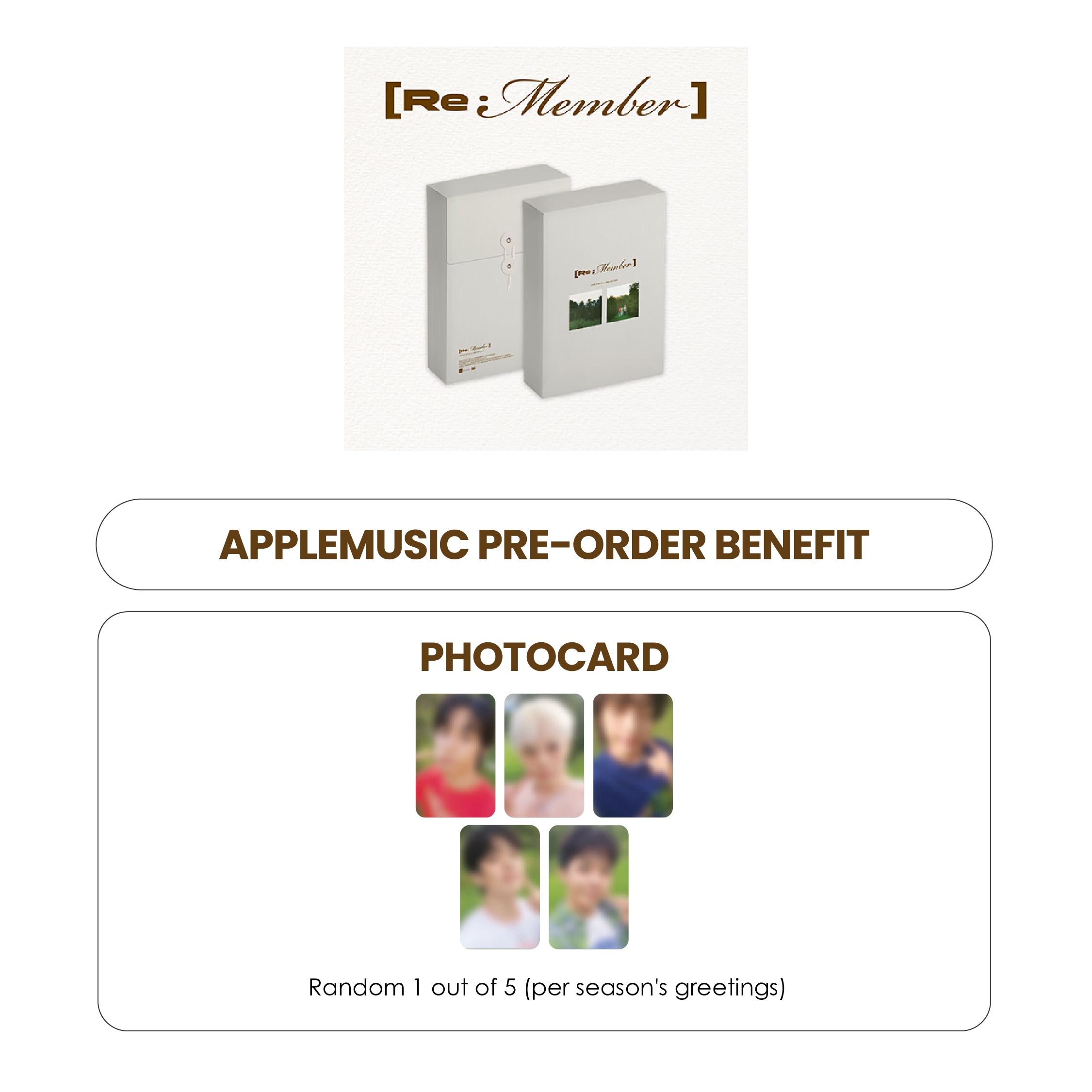 N.FLYING 2026 SEASON'S GREETINGS - RE : MEMBER + APPLEMUSIC PHOTOCARD (PRE-ORDER)