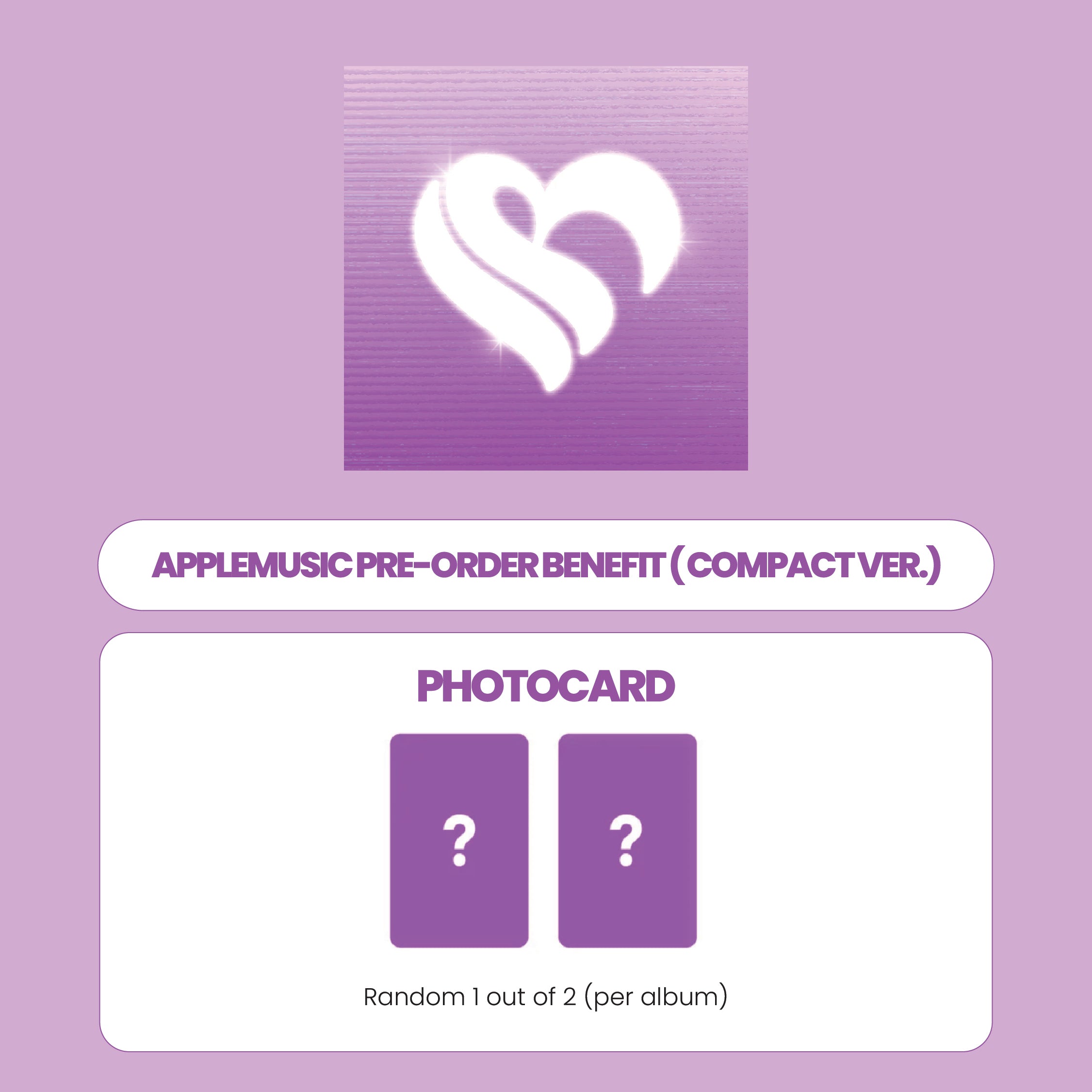 IRENE 1ST ALBUM - BIGGEST FAN (COMPACT VER.) + APPLEMUSIC PHOTOCARD (PRE-ORDER)