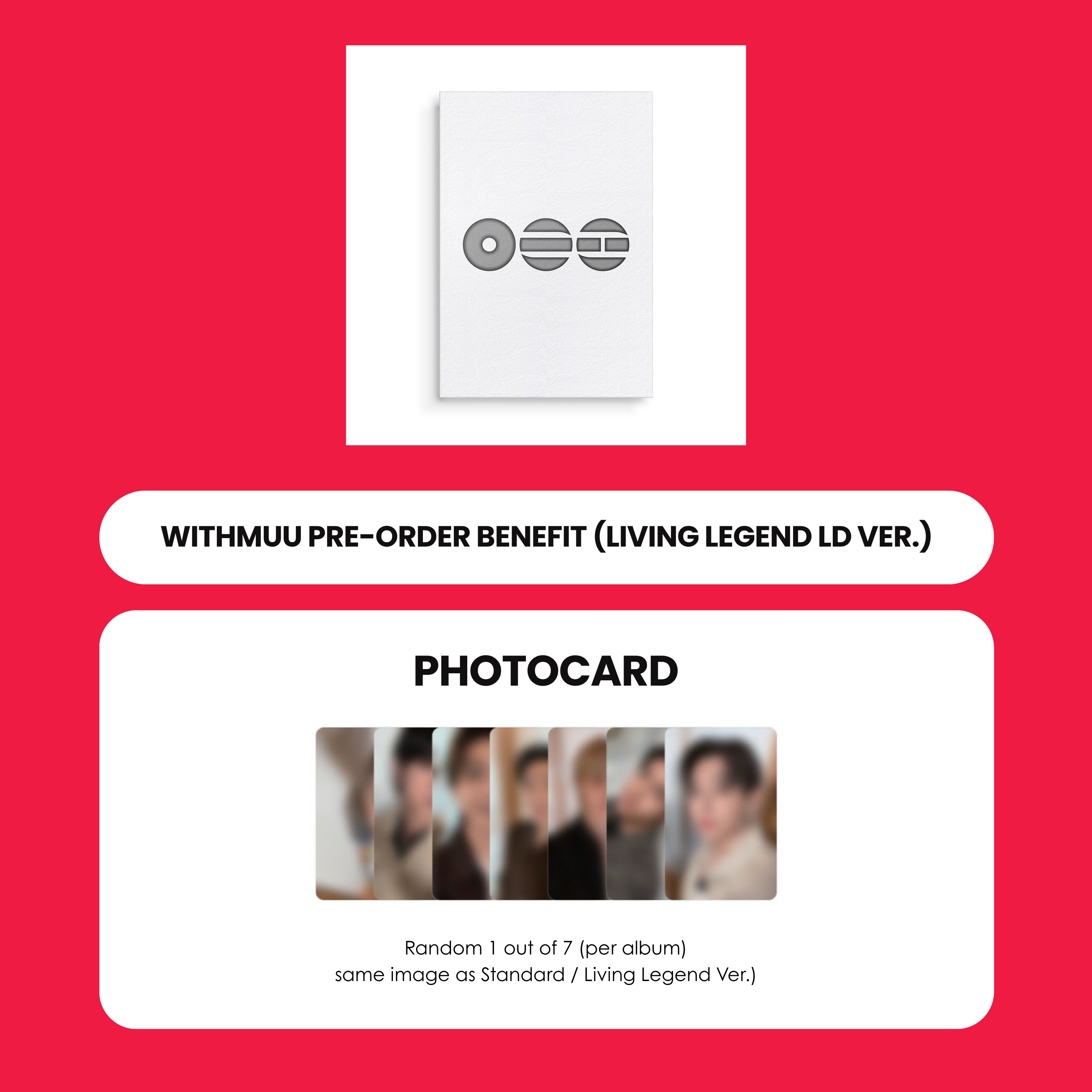 BTS 5TH ALBUM - ARIRANG (LIVING LEGEND VER.) + WITHMUU PHOTOCARD (LD VER.) (PRE-ORDER)