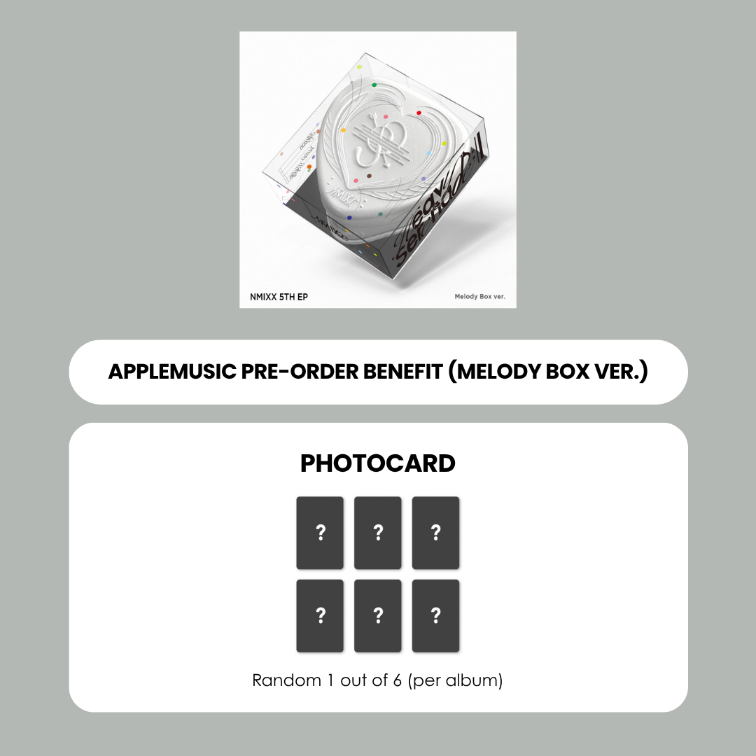 NMIXX 5TH EP ALBUM - HEAVY SERENADE (MELODY BOX VER.) + APPLEMUSIC PHOTOCARD (PRE-ORDER)