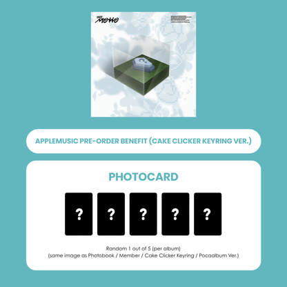 ITZY MINI ALBUM - MOTTO (CAKE CLICKER KEYRING VER.) + APPLEMUSIC PHOTOCARD