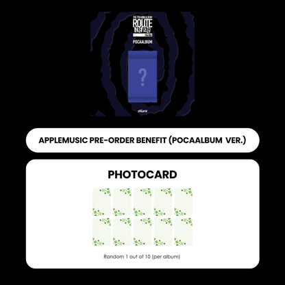 XIKERS 7TH MINI ALBUM - ROUTE ZERO : THE ORA (POCAALBUM) + APPLEMUSIC PHOTOCARD