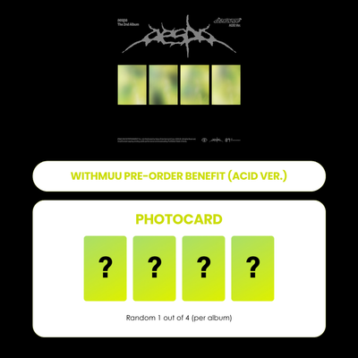 AESPA 2ND ALBUM - LEMONADE (ACID VER.) + WITHMUU PHOTOCARD