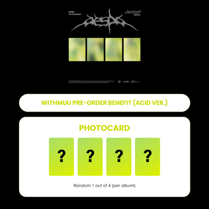 AESPA 2ND ALBUM - LEMONADE (ACID VER.) + WITHMUU PHOTOCARD (PRE-ORDER)