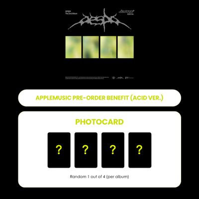 AESPA 2ND ALBUM - LEMONADE (ACID VER.) + APPLEMUSIC PHOTOCARD