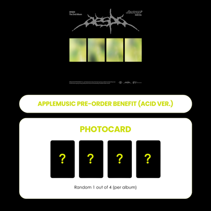 AESPA 2ND ALBUM - LEMONADE (ACID VER.) + APPLEMUSIC PHOTOCARD
