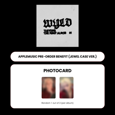 TAEYONG 1ST ALBUM - WYLD (JEWEL CASE VER.) + APPLEMUSIC PHOTOCARD