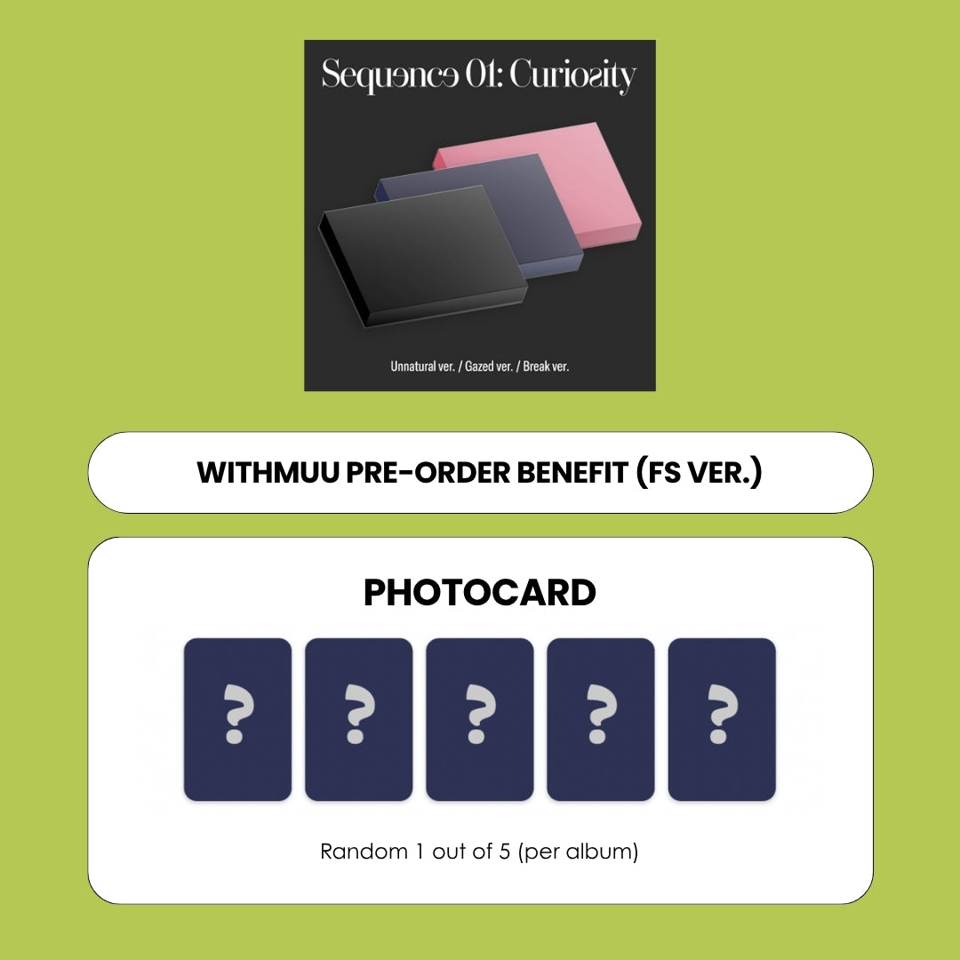 AND2BLE 1ST MINI ALBUM - SEQUENCE 01: CURIOSITY + WITHMUU PHOTOCARD (FS VER.) (PRE-ORDER)