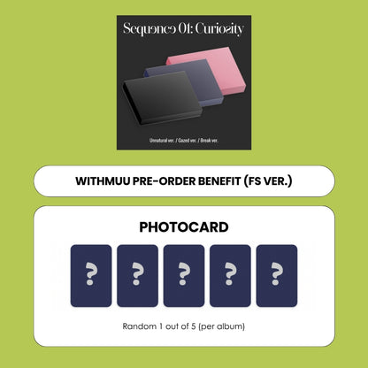 AND2BLE 1ST MINI ALBUM - SEQUENCE 01: CURIOSITY + WITHMUU PHOTOCARD (FS VER.) (PRE-ORDER)
