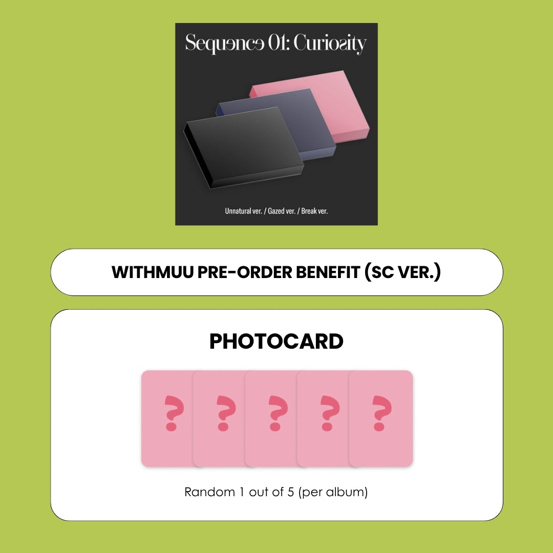 AND2BLE 1ST MINI ALBUM - SEQUENCE 01: CURIOSITY + WITHMUU PHOTOCARD (SC VER.) (PRE-ORDER)