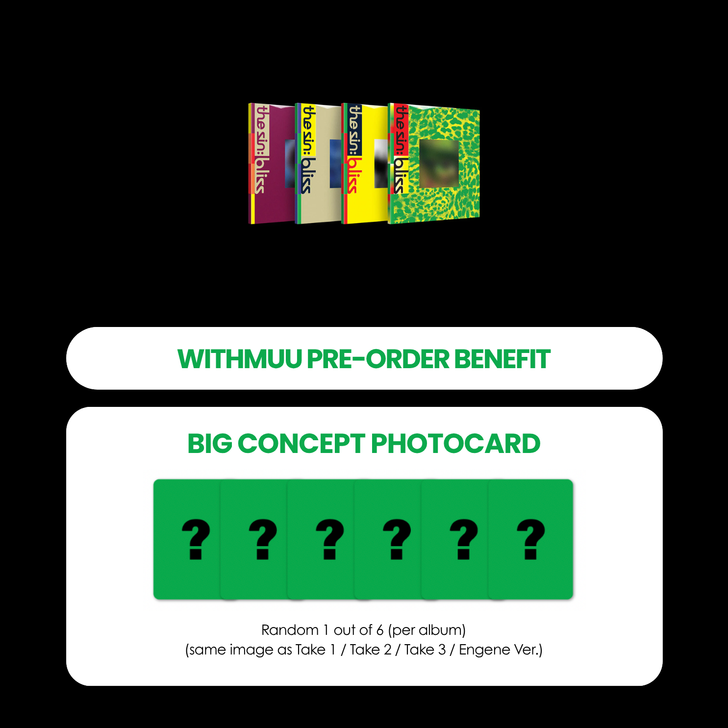 ENHYPEN 8TH MINI ALBUM - THE SIN : BLISS + WITHMUU PHOTOCARD (PRE-ORDER)