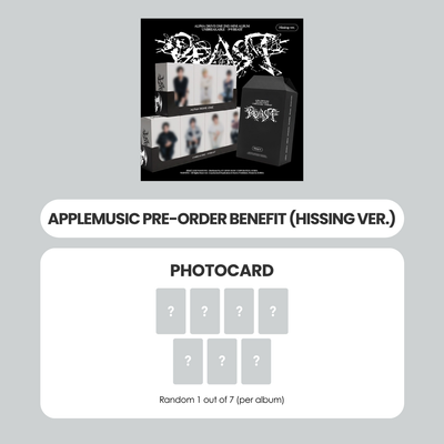 ALPHA DRIVE ONE 2ND MINI ALBUM - UNBREAKABLE : BEAST (HISSING VER.) + APPLEMUSIC PHOTOCARD